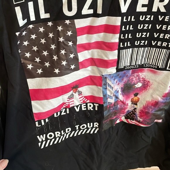 Lils Uzis Verts Shirt, Rap Retro 90s Tshirt, Pink Tapes World Tour medium - Picture 3 of 4